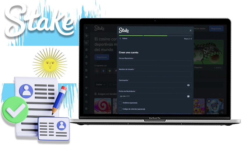 Registrarse en Stake